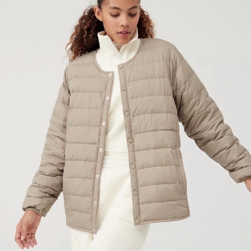 Outdoor Voices Puffer Jacket Gravel